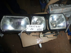 RH Headlight Assembly with lamps + mechanism and wiring