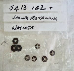Rubber washers and Spring washers for centre rear panel