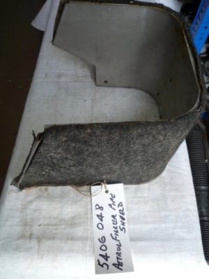 Petrol filler pipe shield - Used