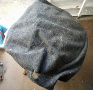Spare wheel cover, stitching coming apart - Used